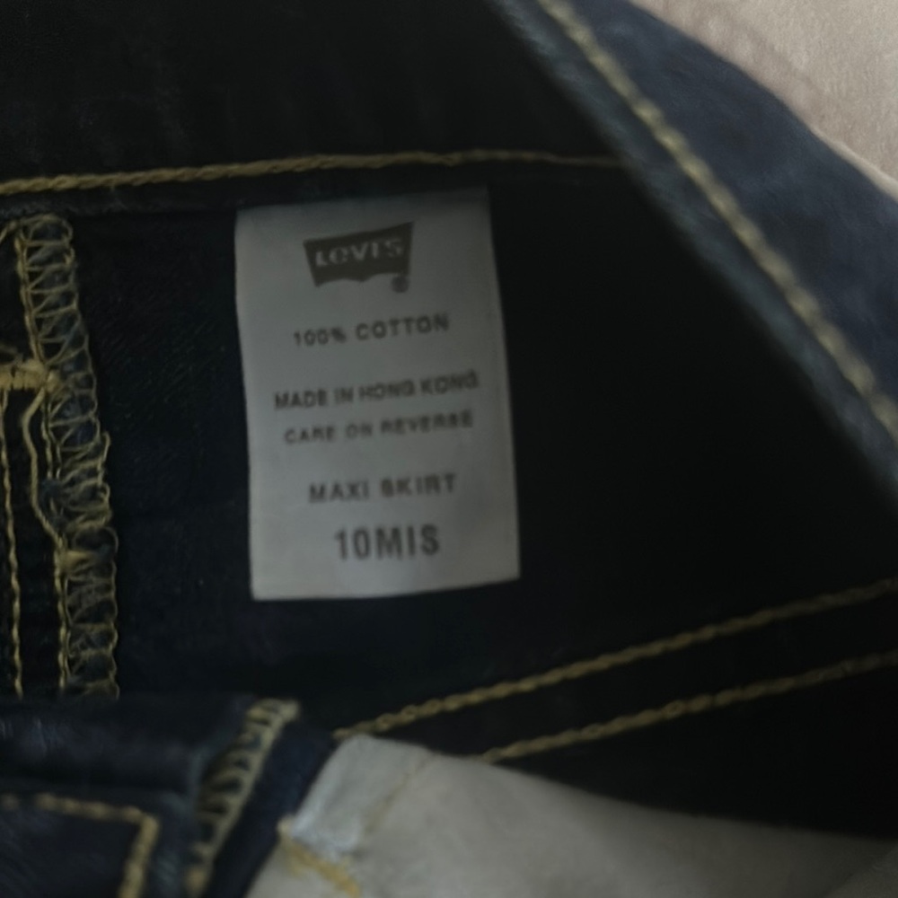 Dark Denim Skirt - Picture 3 of 4